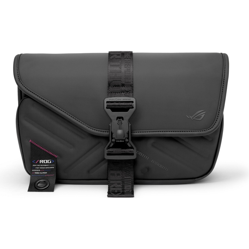 Çantë krahu ASUS ROG SLASH Sling Bag 4.0, PU leather, poliester, e zezë