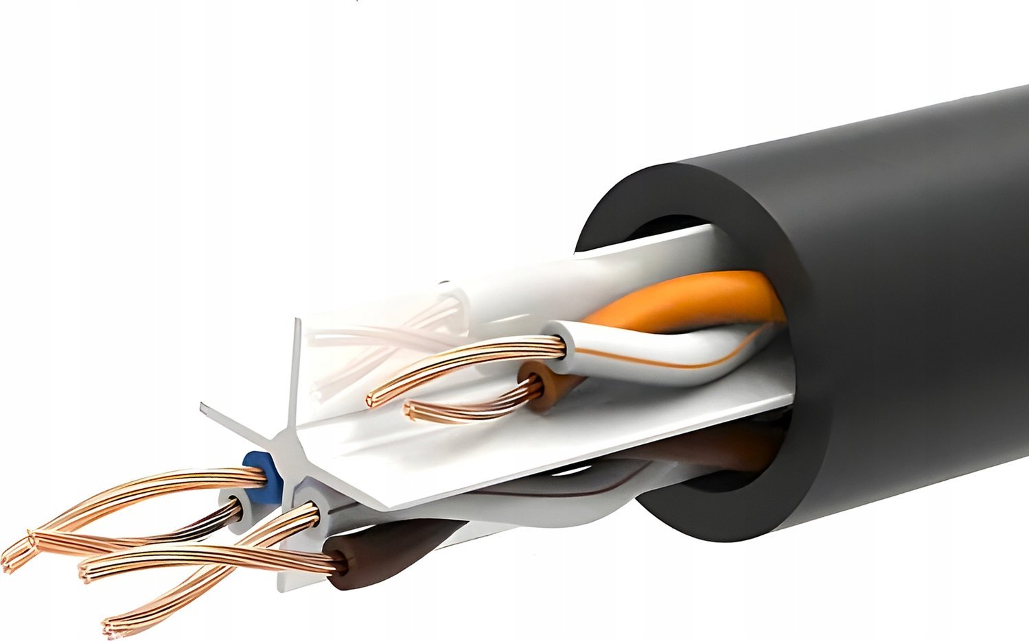 Kabllo rrjeti LAN UTP Cat6, RJ45, 3m, e bardhë