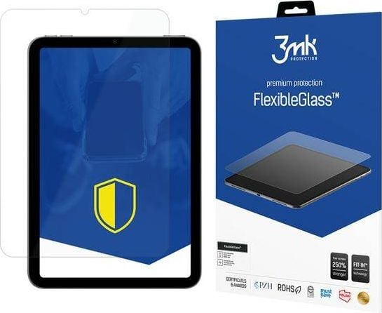 Mbrojtëse ekrani 3MK FlexibleGlass për iPad Mini 8.3", xham hibrid, 0.2mm, transparente
