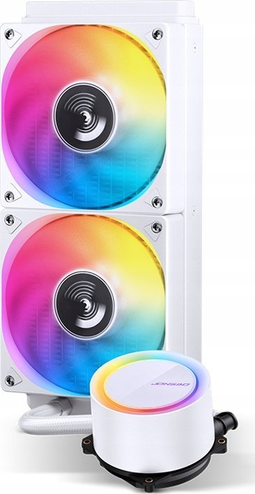 Ftohës uji CPU Jonsbo TG-240 AiO, 240mm, ARGB, i bardhë