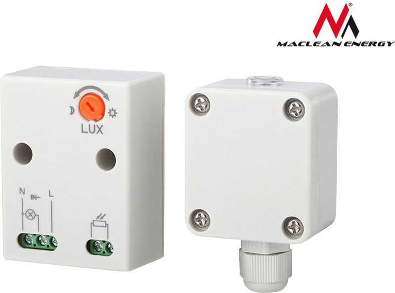 Senzor errësire Maclean MCE35, 2300W, 40C, 100 lux, i bardhë