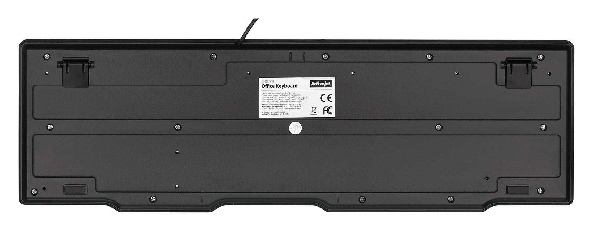 Tastierë Activejet K-3021, USB, e zezë