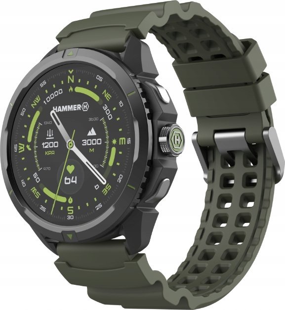 Ora inteligjente Hammer Watch 2 Military Edition, 1.32", Bluetooth, khaki
