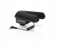 Mikrofon stereo Sennheiser MKE 440, shotgun kompakt, për kamera, i zi
