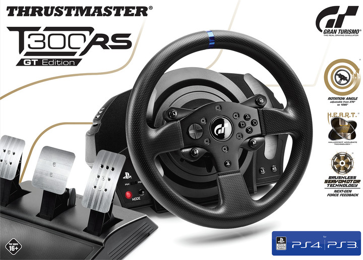 Set për vozitje Volant Thrustmaster T300 RS + T3PA Edicioni GT për PC/PS3/PS4
