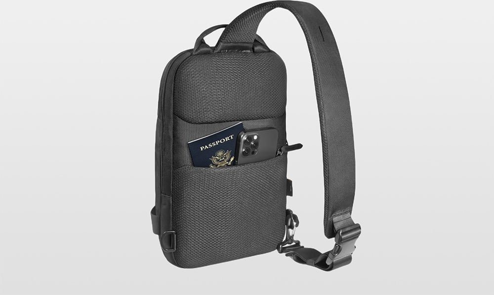 Çantë shpatulle Tomtoc Navigator T24, 7L, për laptop 14", e zezë