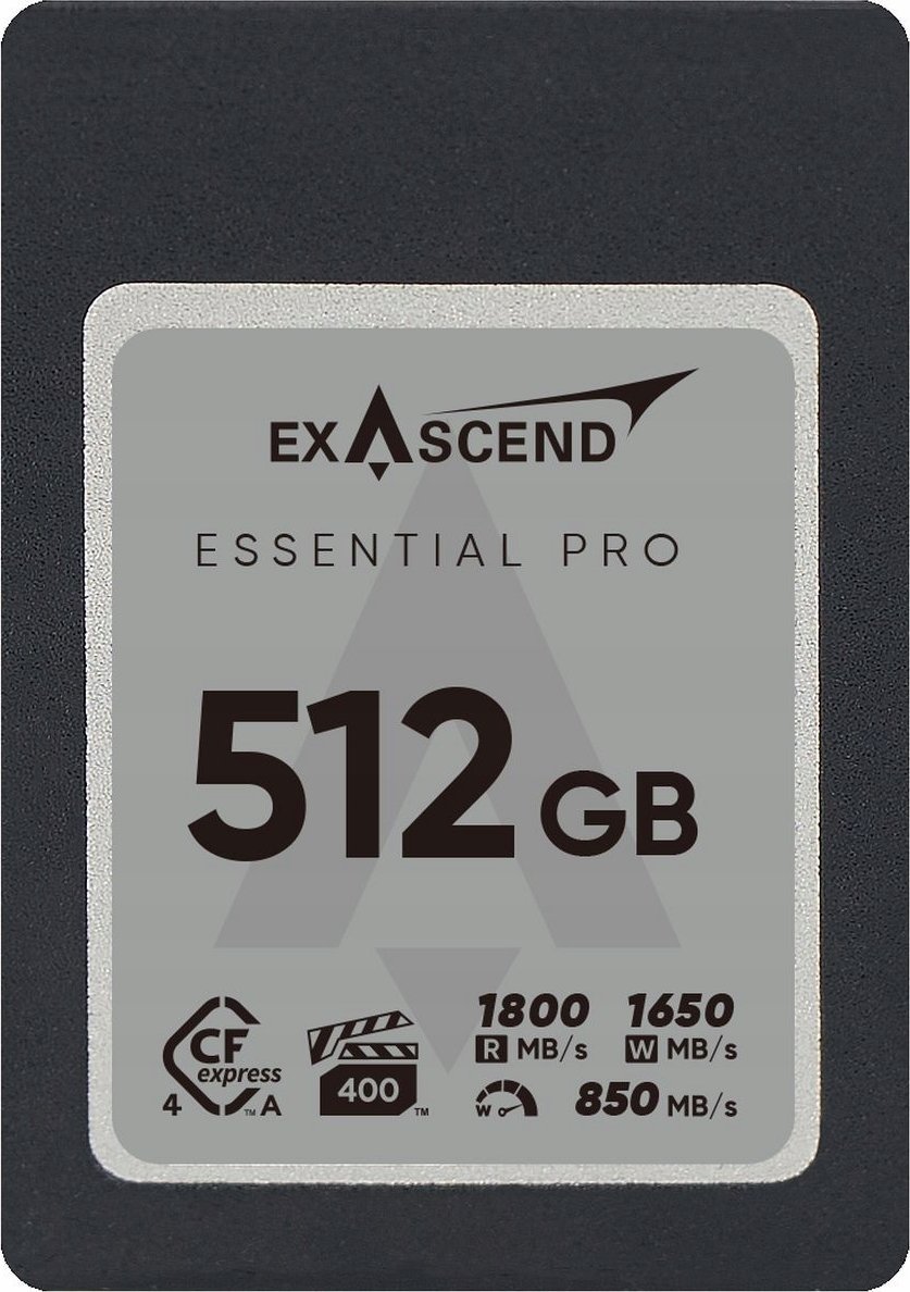 Kartë memorie Exascend Essential Pro CFexpress 4.0 Type A, 256GB, 1650MB/s, VPG400