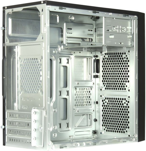 Куќиште за компјутер Inter-Tech IT-6516 Ripple, tower MicroATX, USB-C 3.2 Gen2, црно