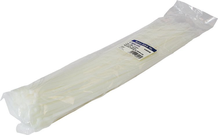 Set organizer kabllosh LogiLink KAB0040, 0.4m, 100 copë, i bardhë