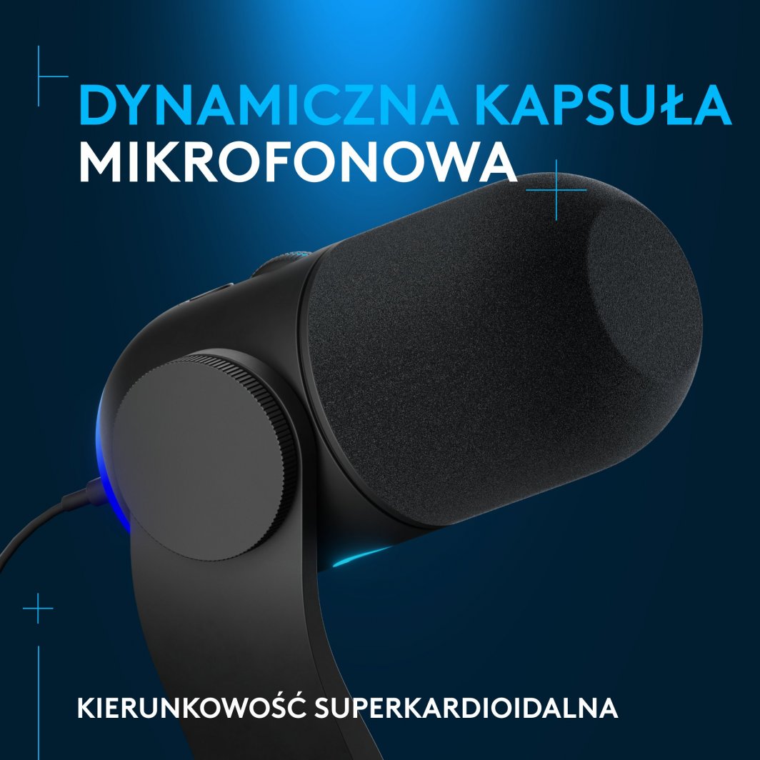 Mikrofon Logitech G Yeti GX, i zi 2