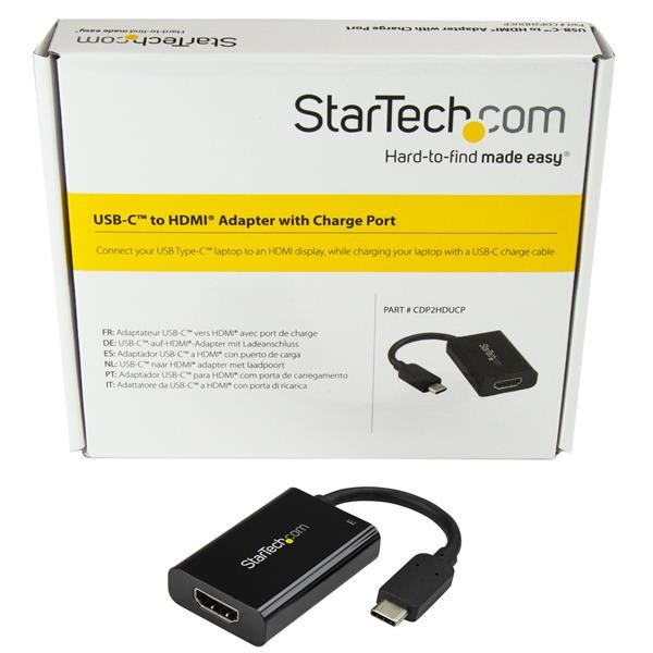 Pреобразувач USB-C во HDMI 2.0 StarTech.com, 4K 60Hz, 60W PD, црн