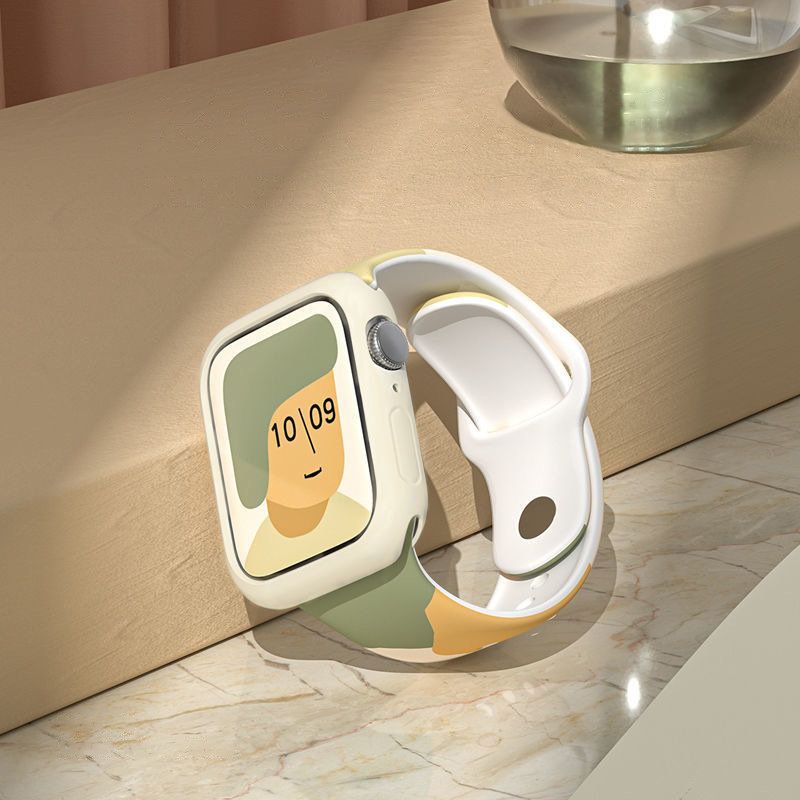 Rrip ore Hurtel Strap Moro për Apple Watch 44mm 42mm, silikon, dizajn kamuflazh, shumëngjyrësh