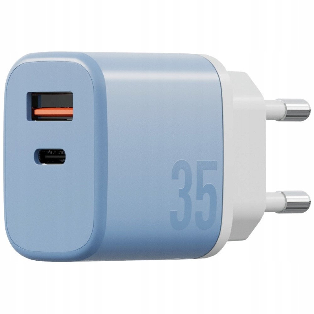 Karikues muri Energea Bazic GoPort Velox Kit, USB C USB A, 35W GaN, blu