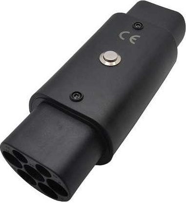 Adapter karikimi Duosida EV200733, GB/T në Type 2, 32A 380V, i zi