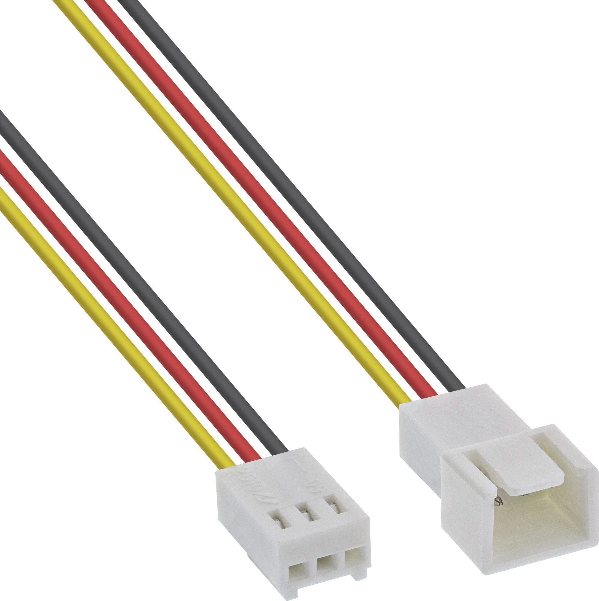 Kabllo zgjatues ventilatori InLine, 3 pin Molex, 1m, i bardhë