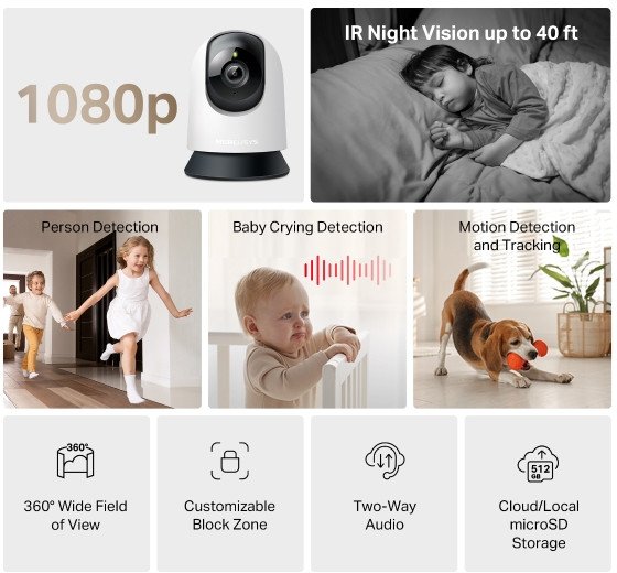 Kamerë sigurie Mercusys MC210, 2K, 3MP, e bardhë