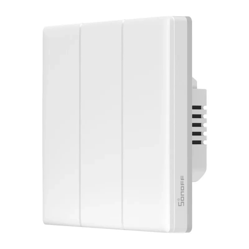 Ndërprerës inteligjent muri Sonoff TX Ultimate T5-3C-86, WiFi, 3 kanale, i bardhë