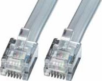 Kabllo telefoni Lindy RJ12 6p6c, 2m, lidhje 1 me 1, gri