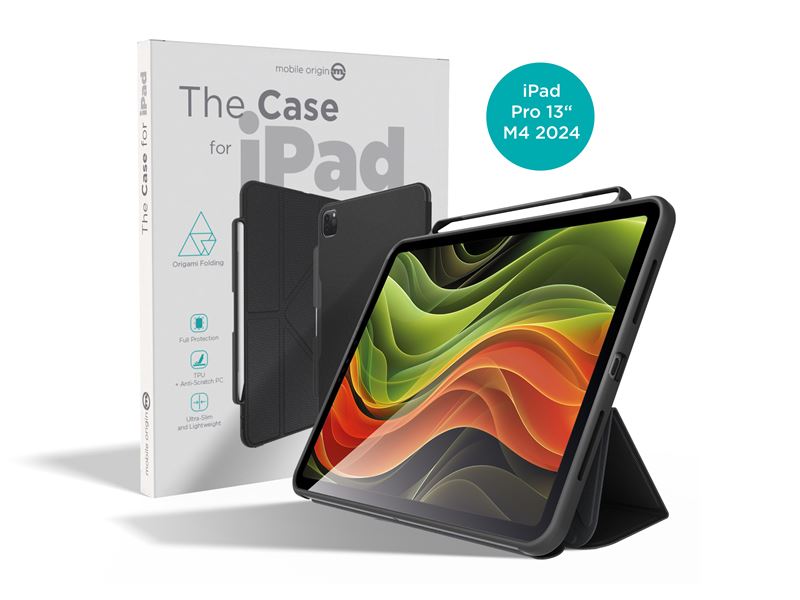Mbrojtëse Mobile Origin The Case për iPad Pro 13" M4 2024, e zezë