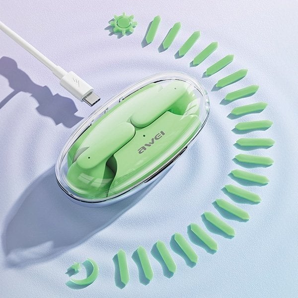 Kufje TWS Awei T85, Bluetooth 5.3, ENC, të zeza