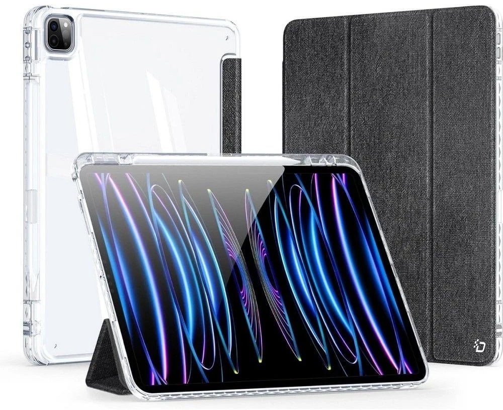 Mbështjellës tablet DUX DUCIS UNID Series për iPad Pro 13 M4, funksion sleep wake, me mbajtëse stylus, i zi