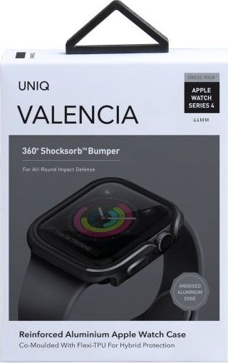 Kornizë mbrojtëse Uniq Valencia për Apple Watch Series 4/5 44mm, gri gunmetal