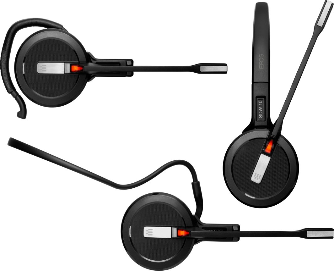 Kufje wireless EPOS IMPACT SDW 5016, DECT, bazë me lidhje triple, e zezë