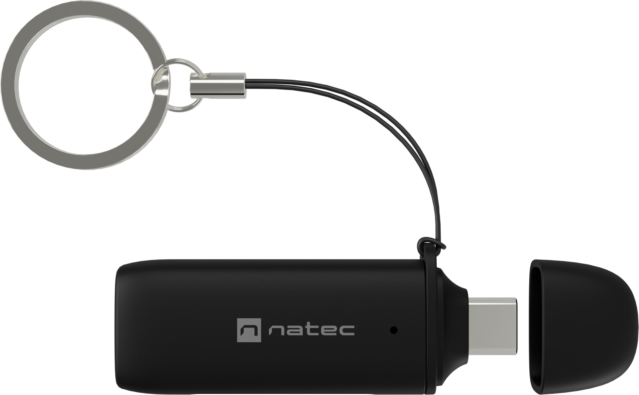 Lexues kartelash Natec Scarab NCZ-2365, USB 3.2 Gen 1, USB-C, gri