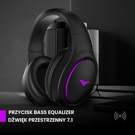 Set gaming PREYON Hurricane Fly PHF40B dhe tastierë Blue Blitz Claw PBBC87B, wireless, RGB, e zezë 4