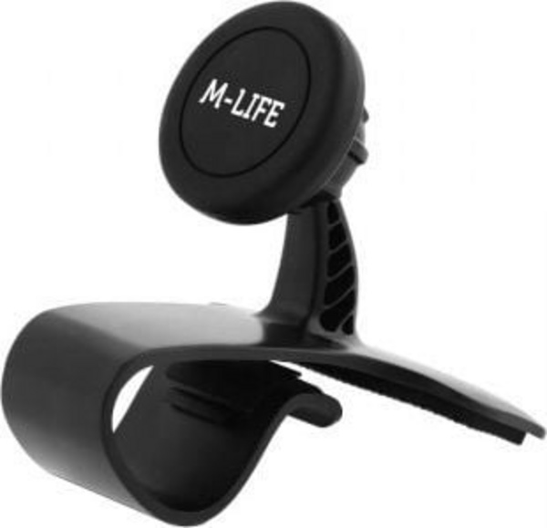 Mbajtës magnetik për veturë M-Life Ml0699, universal, montim në panel, i zi