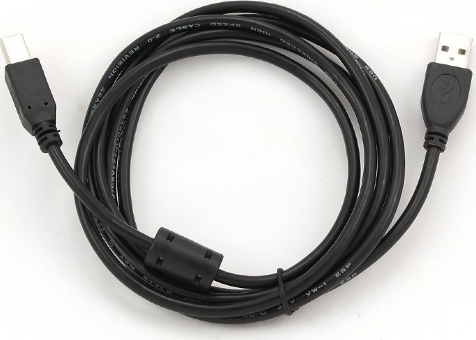 Kabllo USB Cablexpert CCFB USB-A në USB-B, 1.5m, i zi