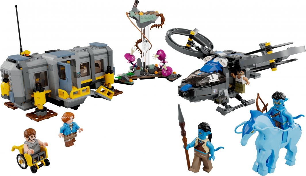 Set LEGO® Avatar 75573 Flying Mountains: Station 26 and RDA Samson, 887 pjesë
