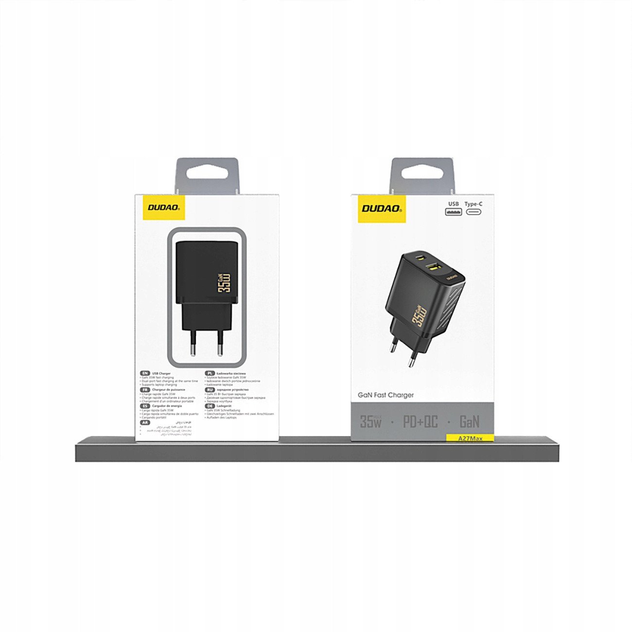 Karikues muror DUDAO A27 Max, 35W GaN, USB C, i zi