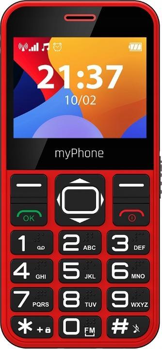Telefoni mobil MyPhone Halo 3, ekran 2.3", bateri 1000mAh, i kuq e zi