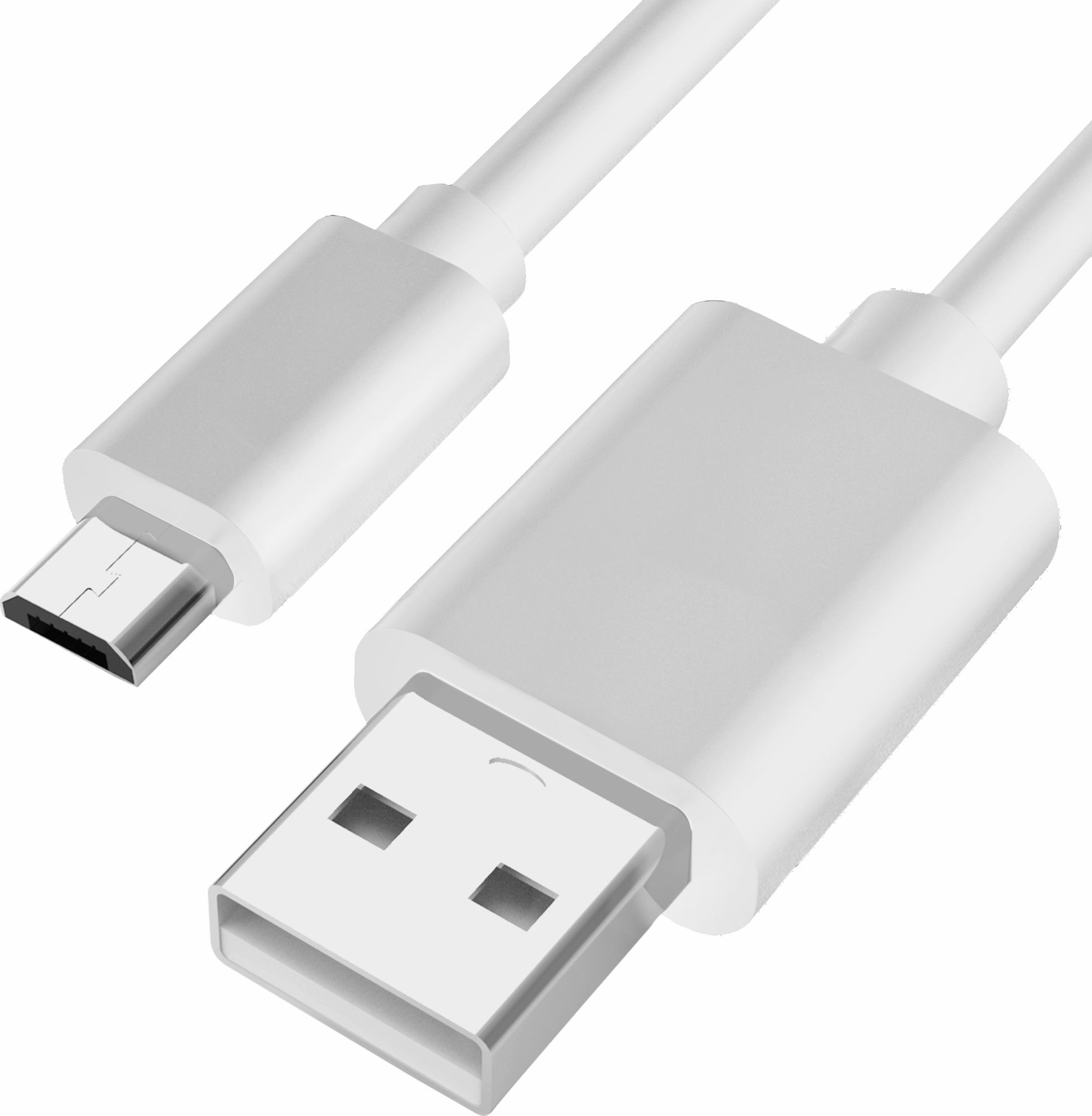 Kabllo Unitek USB-A - MicroUSB (MCUSB2.0-650 208.00A), 0.8m, e bardhë