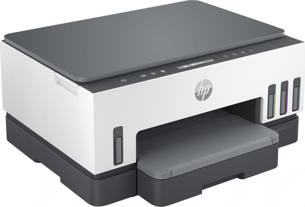 Printeri HP Smart Tank 720, shumëfunksional, me ngjyra, A4, Wi-Fi, Bluetooth, bardhë-gri