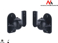 Mbajtëse për altoparlantë Maclean MC-526, 2 copë, 3.5kg max, të zeza