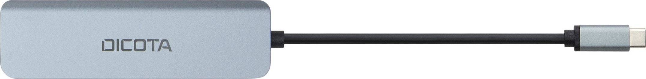 Hub USB Dicota USB C 5 in 1, HDMI 4K, PD 100W, argjend