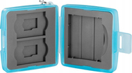 Kuti kartelash memorie JJC Small, 1 CF 2 SD 2 MicroSD, kompakte, blu