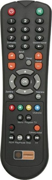 Pilot Cyfrowy Polsat HD2000, origjinal, për dekoder, i zi