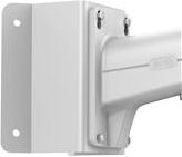 Mbajtëse kamere Hikvision DS-1602ZJ, aliazh alumini, për montim muri, e bardhë