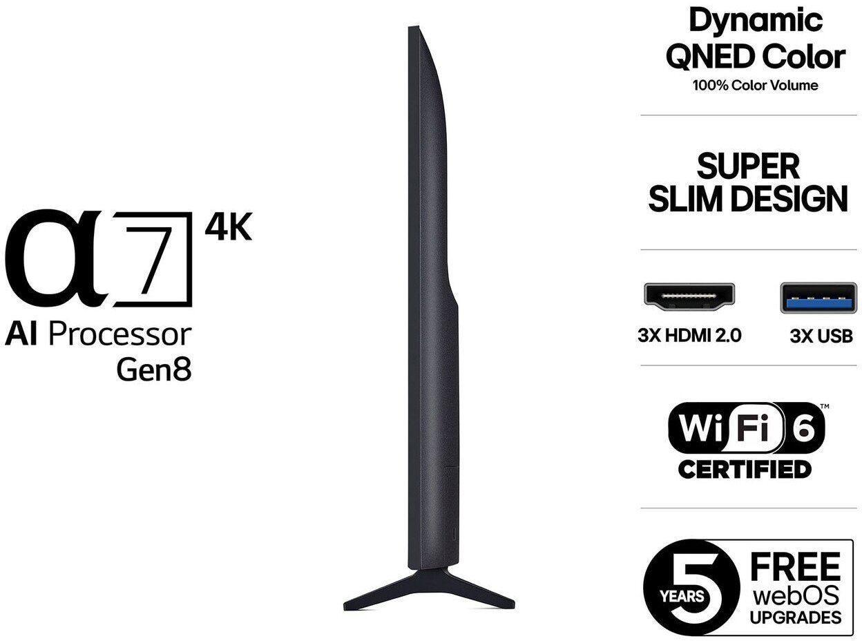 Televizor LG QNED AI QNED7E 86QNED7EA6B, 86", 4K Smart, i zi