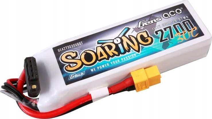 Bateri LiPo Gens Ace Tattu G-Tech Soaring 2700mAh, 11.1V, 30C