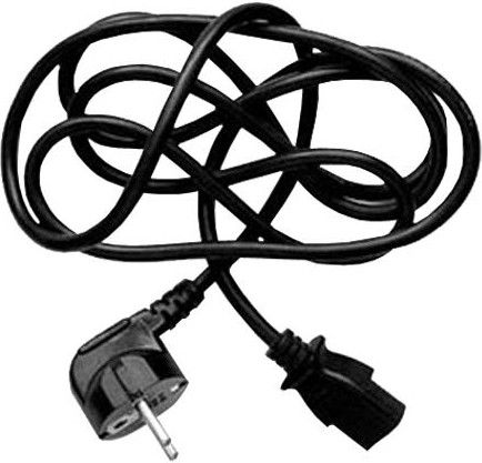 Kabllo rryme Logo 230V, CEE7 në C13, 2m, e zezë