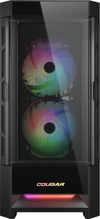 Kullë kompjuteri Cougar Duoface RGB CGR-5ZD1B-RGB, ATX, ndriçim RGB, e zezë