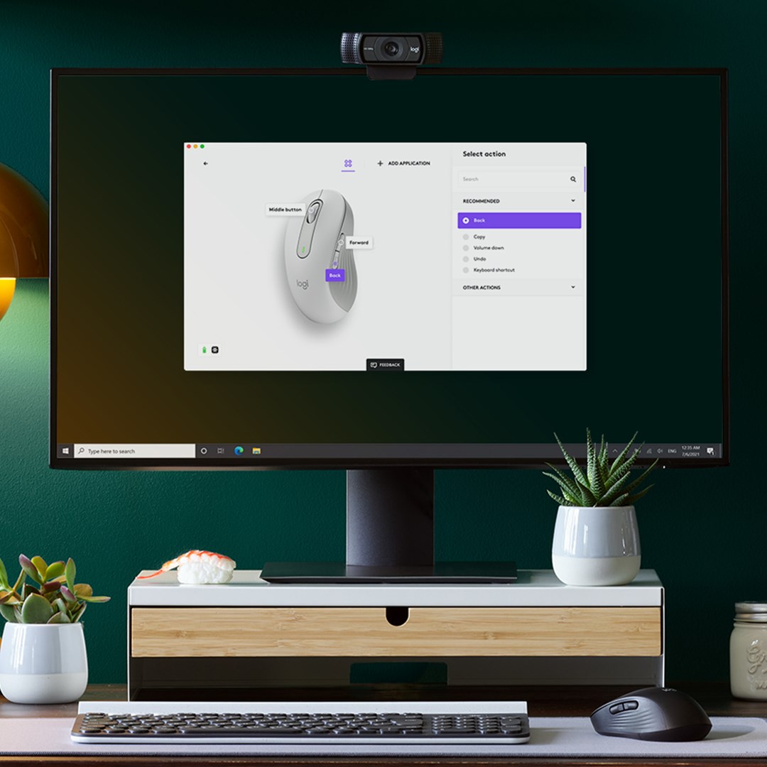 Глувче Logitech Signature M650 L, RF Wireless + Bluetooth