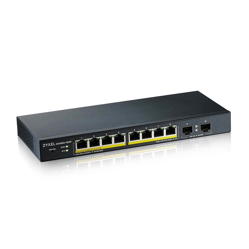 Switch rrjeti Zyxel 8 portë, GbE Smart Managed PoE, uplink GbE