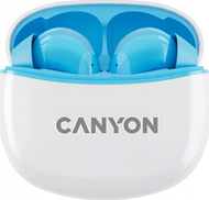 Kufje wireless Canyon TWS 5 BT, in ear, me mikrofon, blu