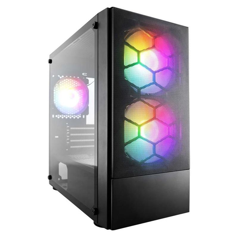 Kasa gaming 1st Player X4 M, Micro ATX, xham i temperuar, e zezë