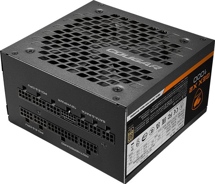 Furnizues energjie COUGAR GEX X2 1000W, 80 Plus Gold, për gaming